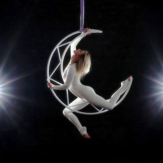 Professional Aerial Moon | Crescent Moon Lyra Hoop