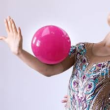 Competition-Grade Rhythmic Gymnastics Ball in Sparkly Pink – High-Grip 15 cm (Ages 3-9) & 18 cm (Ages 10+)