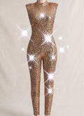Gold Sequin Performance Unitard | Aerial Dance, Gymnastics & Stage Costume