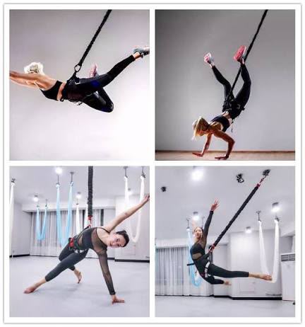 Professional Bungee Fitness Equipment Set – Full Aerial Workout Kit with Harness & Resistance Cord