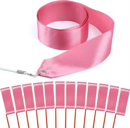 Competition Rhythmic Gymnastics Ribbon Set – 6m Customizable Ribbon with Carbon Fiber Stick