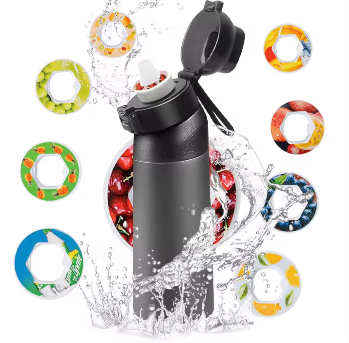 Flavor-Infused Travel Water Bottle | Scent Pod Sensation