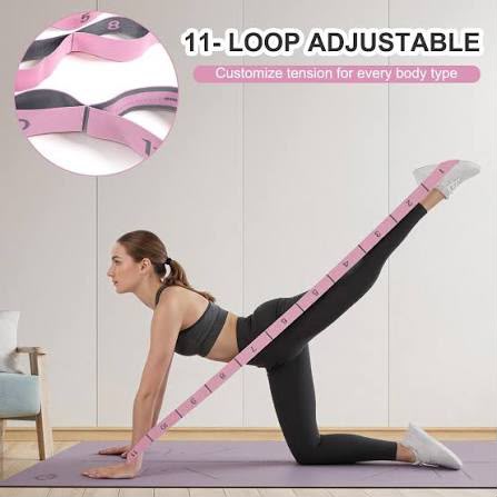 11-Loop Gymnastics Stretching Strap | Flexibility Resistance Band