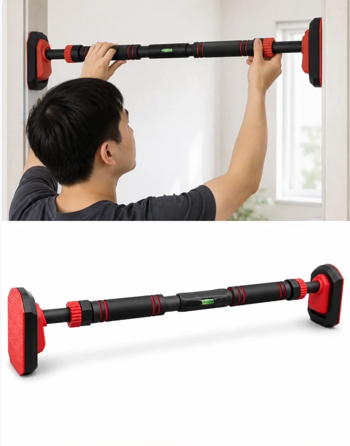 No-Screw Doorway Pull Up Bar | No Drilling