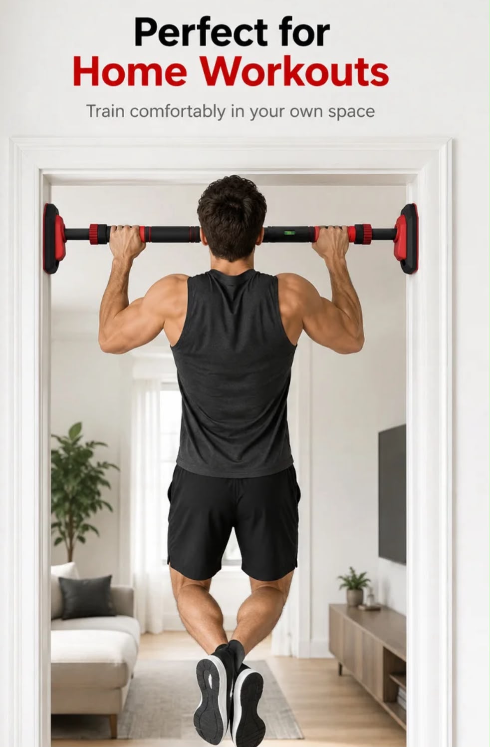 No-Screw Doorway Pull Up Bar | No Drilling