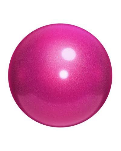 Competition-Grade Rhythmic Gymnastics Ball in Sparkly Pink – High-Grip 15 cm (Ages 3-9) & 18 cm (Ages 10+)