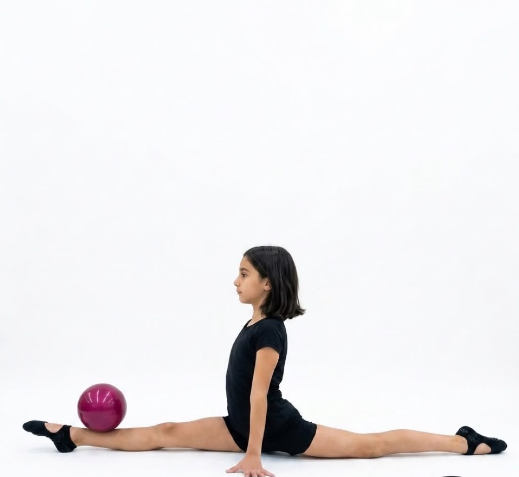 Competition-Grade Rhythmic Gymnastics Ball in Sparkly Pink – High-Grip 15 cm (Ages 3-9) & 18 cm (Ages 10+)