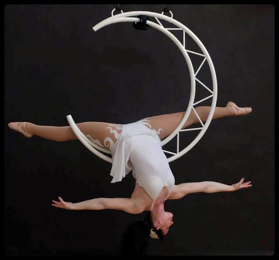 Professional Aerial Moon | Crescent Moon Lyra Hoop