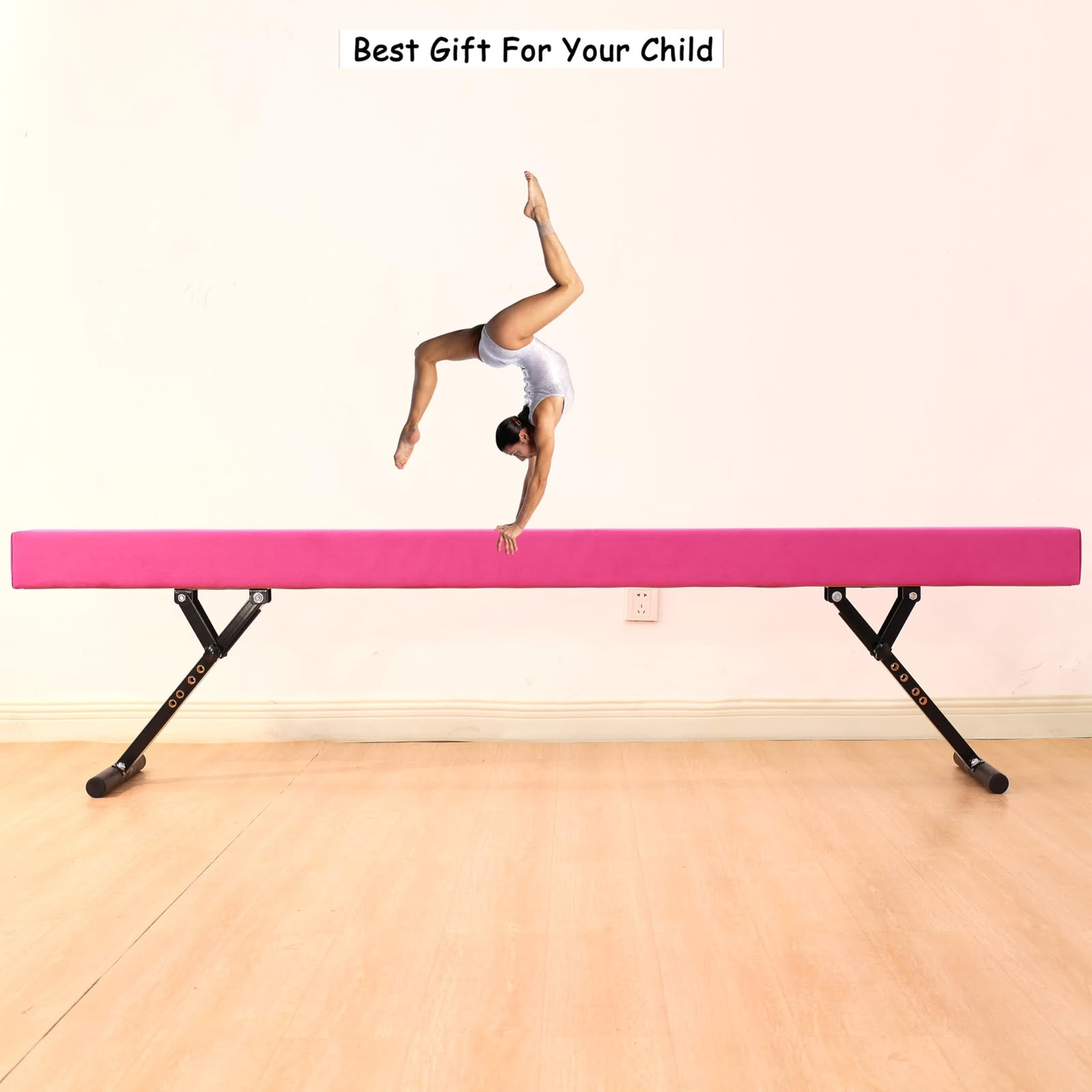 Professional Adjustable Gymnastics Balance Beam – Home & Gym Training Beam