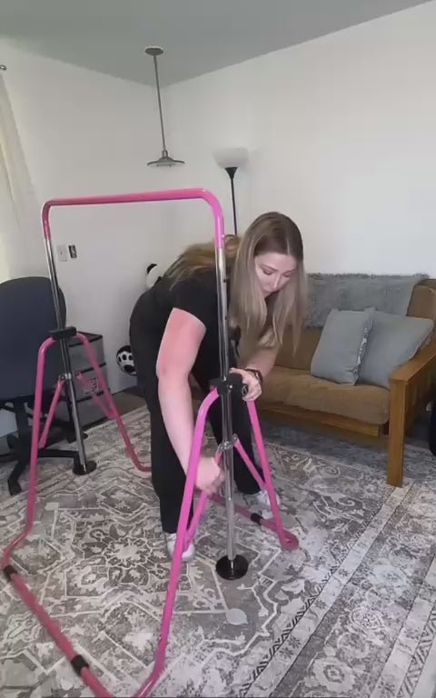 Foldable Kids Gymnastics Kip Bar | Adjustable Height Home Training